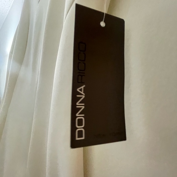 Donna Ricco Cream Sleeveless Mini Dress - Picture 6 of 6